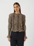 Блуза YAS YASCHEMMA, Brown/Multi-Coloured - фото