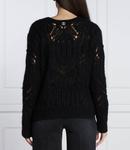 Свитер из шерсти TWINSET Regular Fit, черный - фото 4