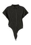 Рубашка STRUCTURED STRIPED TIED Urban Classics, черный - фото 5
