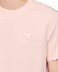 Футболка с нашивкой в виде сердца Sandro, розовый - фото 4