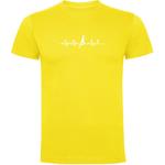 Футболка Kruskis Runner Heartbeat, желтый - фото