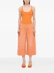 Укороченные джинсы карго MSGM, оранжевый - фото 2