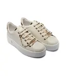 Кожаные кроссовки Patrizia Pepe, бежевый - фото 2