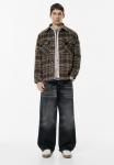 Куртка PULL&BEAR CHECK, Brown - фото