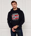 Толстовка мужская Napapijri с флагом, черный - фото