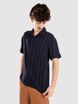 Рубашка Brixton Bunker Waffle Stripe Hemd, washed navy stripe - фото 4