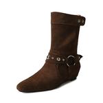 Echo&yolo Коричневые женские ботильоны, цвет Brown - фото