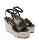 Кожаные сапоги на платформе Джессон Guess, черный - фото 3