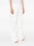 Брюки карго строгого кроя с нашивкой-логотипом Coperni, белый - фото 3