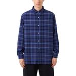 Тяжелая фланелевая рубашка FW25 Unisex Nanamica, синий - фото 2