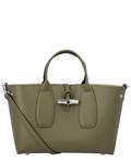 Кожаная сумка Longchamp Le Roseau XS - фото