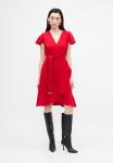Платье DKNY FLUTTER FAUX WRAP, Scarlet/Dark Red - фото 3