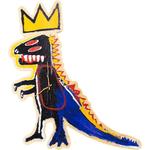 X Inner Flow Jean Michel Basquiat Artistic Wall Clock Creative Wooden Clock Trend Based Products POP MART - фото