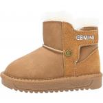 Детские утепленные ботинки Kids EBMINI, коричневый - фото