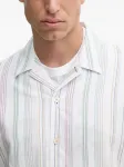 Полосатая рубашка с короткими рукавами PS Paul Smith, белый - фото 3