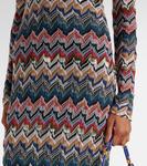 Зигзагообразное платье миди из ламе Missoni, Multicolor tones - фото 5