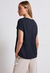 Блуза Street One SPLIT NECK, Blau/Dark Blue - фото 3