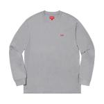 Футболка Supreme Small Box Long-Sleeve Tee Grey, серый - фото