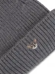 Шапка бини с аппликацией PELO FOUNDATION, серый - фото 2