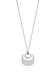 Колье Bao с подвеской Tom Wood, серебяный - фото