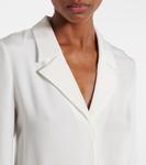 Шелковый боди Roland Mouret, белый - фото 4