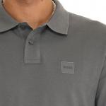 Поло с логотипом Slim-Fit HUGO BOSS, серый - фото 7