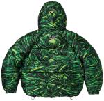 Куртка Supreme H.R. Giger Jacquard Down Puffer Jacket 'Green', зеленый - фото 2