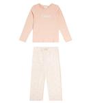 Хлопковые пижамы Chloé Kids, Pink  Washed Pink - фото