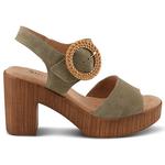 Сандалии на платформе Gamona Spring Step, зеленый - фото 3