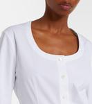 Хлопковая рубашка Jacquemus, белый - фото 4