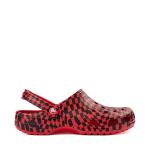 Сабо Crocs Classic Warped Checker Clog, цвет Red/Black - фото 6