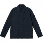 Стираная куртка Ghost Field STONE ISLAND, синий - фото