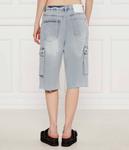 Джинсовые шорты для девочек-скейтеров Loose fit One Teaspoon, синий - фото 3