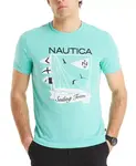 Футболка с принтом Sailing Team Nautica, синий - фото