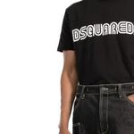 Футболка с принтом логотипа DSQUARED 2, черный - фото 7