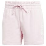 Шорты Adidas Women's Linear FT, цвет Clear Pink/White - фото