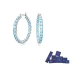 Матричные серьги-кольца Swarovski - фото