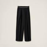 Шерстяные джоггеры Miu Miu, черный - фото