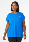 Футболка Zizzi Basic T-shirt, Princess Blue/Royal Blue - фото