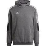 Футбольная толстовка "tiro 21 Sweat Hoodie" Adidas, цвет grfome - фото