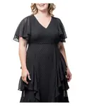 Вечернее платье Plus Size Tour de Flounce Kiyonna, черный - фото 4