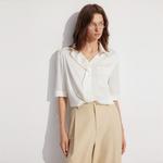 ELLE Рубашка Women's Ecru Lapel Moderate - фото 3