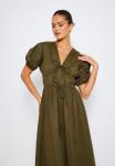 Повседневное платье TIE FRONT SHORT SLEEVE South Beach, хаки - фото 3
