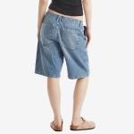 Легкие льняные шорты-бермуды Good American, индиго - фото 3