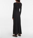 Платье макси из джерси с вырезом Proenza Schouler, черный - фото 3