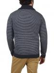 Вязаный свитер INDICODE, темно-синий - фото 3