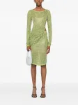 Платье миди Cirrus Hotfix Christopher Esber, зеленый - фото 2