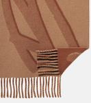 Шерстяной и кашемировый шарф Balenciaga, бежевый - фото 5