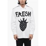 Рубашка с принтом WESTFALL Comme Des Garçons, Black and White - фото