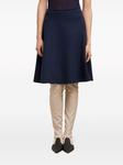 Юбка А-силуэта из вирджинской шерсти AMI Paris, синий - фото 5